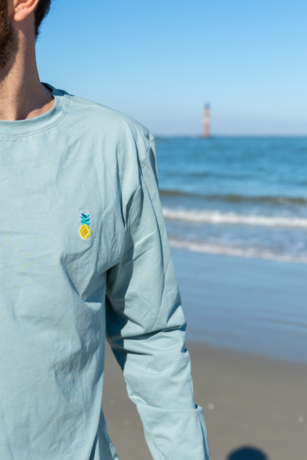 THE COMFORT TEE - LONG SLEEVE - SEAFOAM GREEN