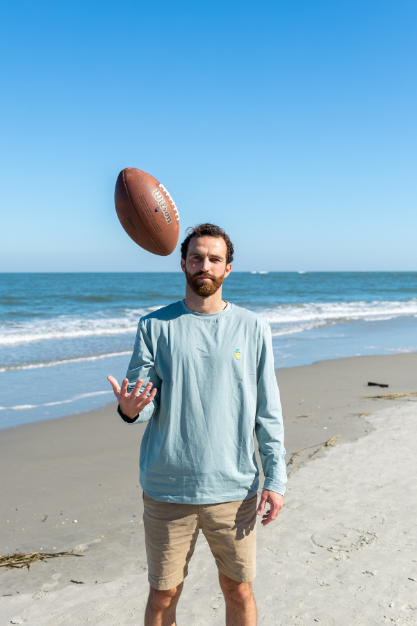 THE COMFORT TEE - LONG SLEEVE - SEAFOAM GREEN