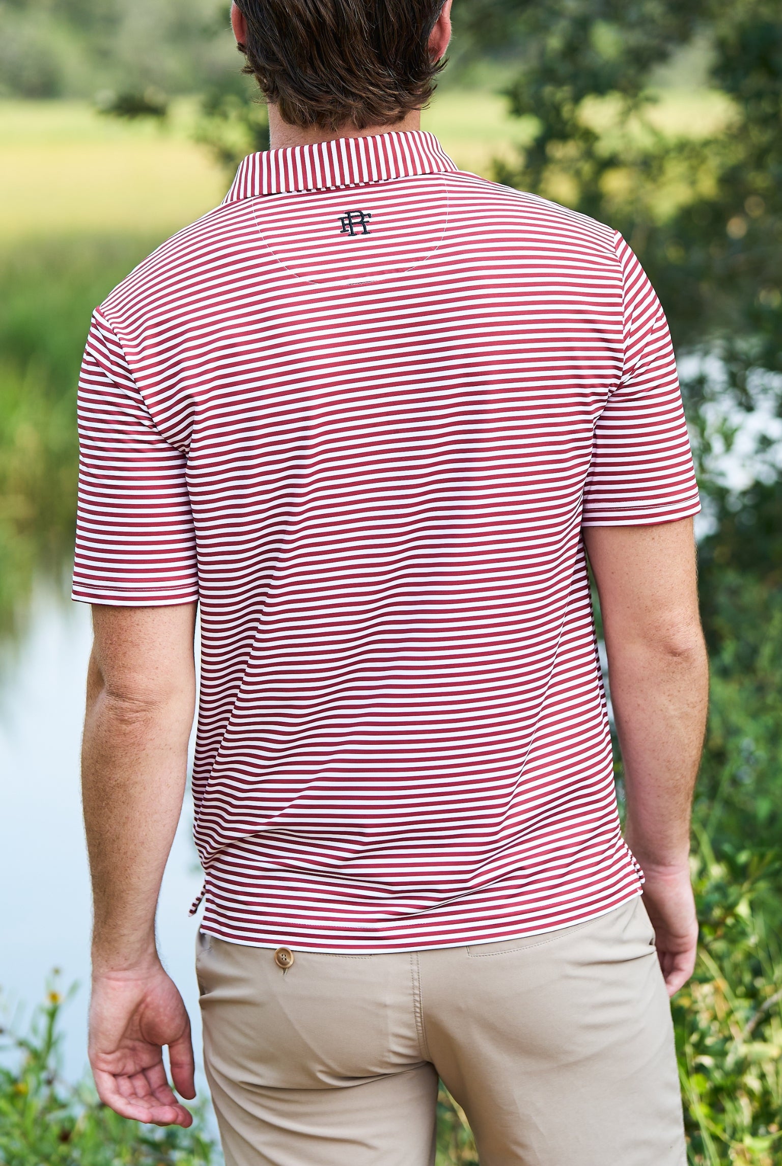 The Cooper Stripe | Garnet/White
