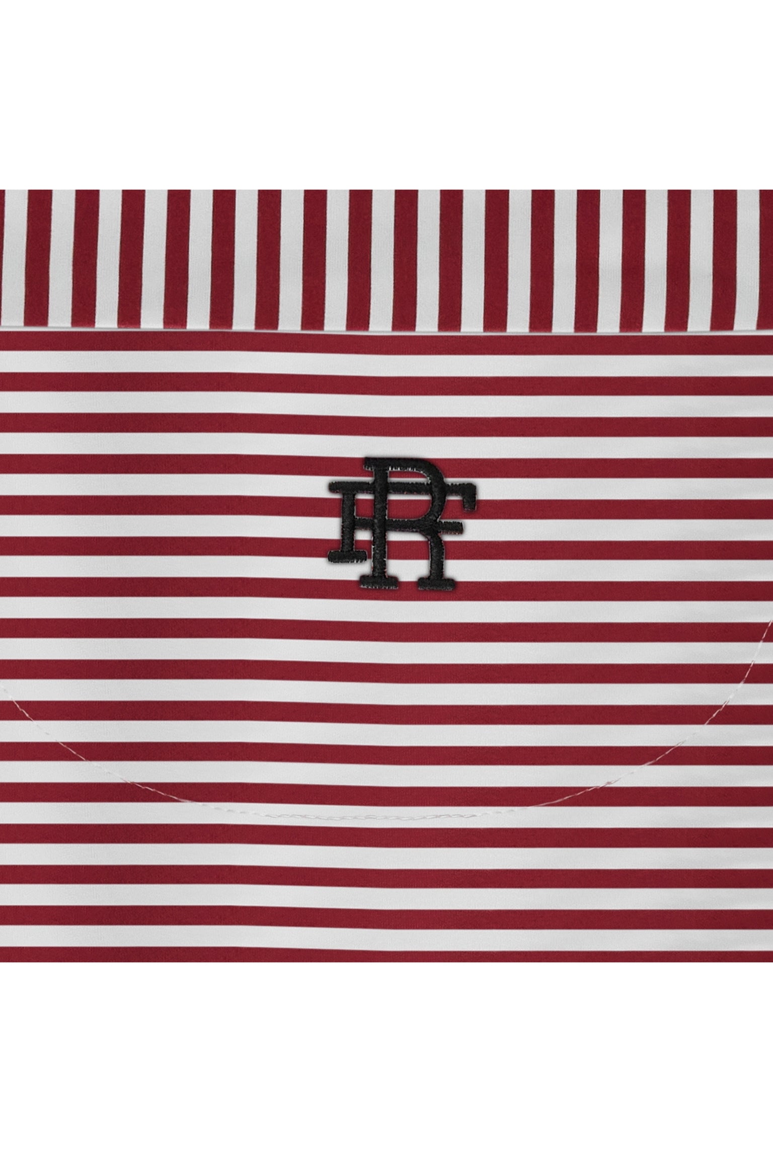 The Cooper Stripe | Garnet/White