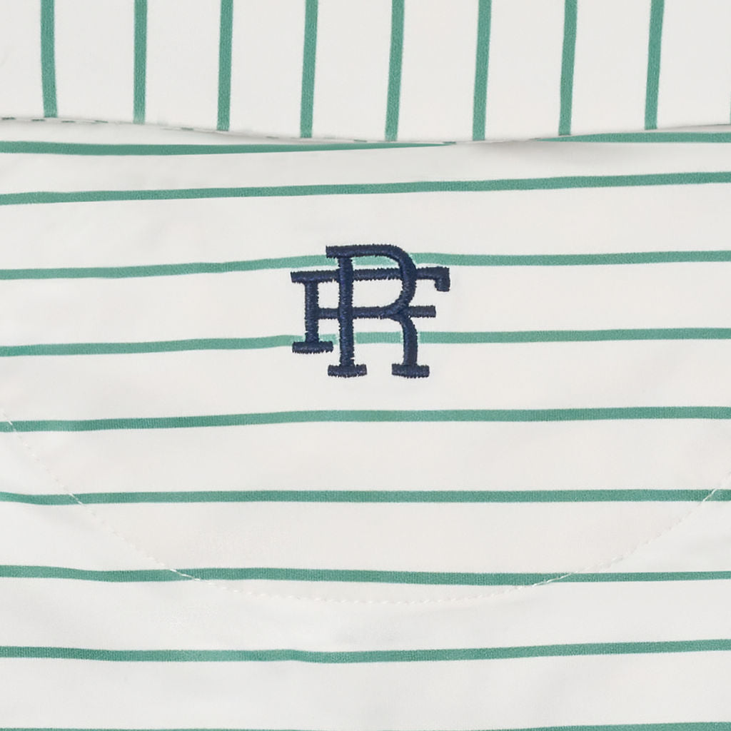 The Arnold Stripe | White/Palmetto Green