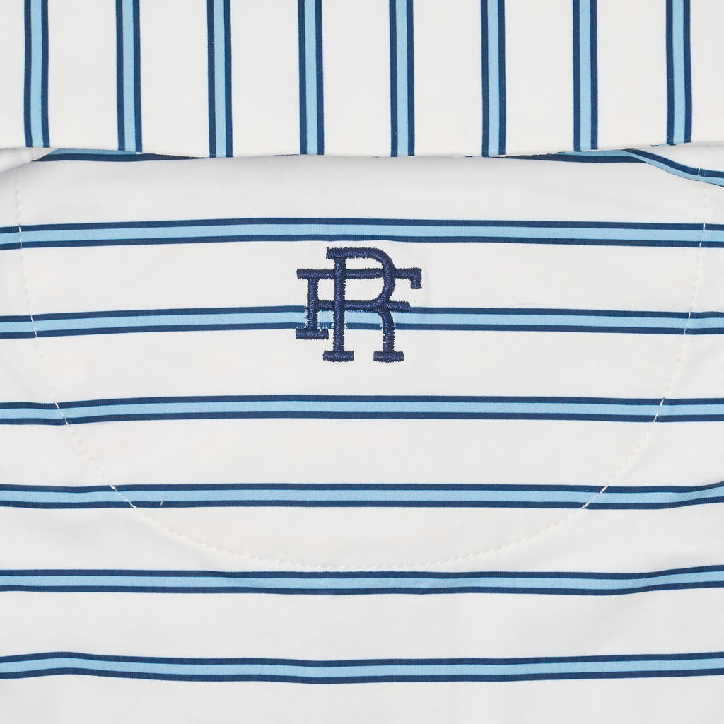 The Byron Stripe | Navy/Sky Blue/White