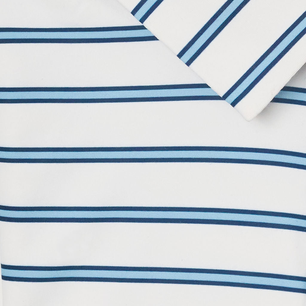 The Byron Stripe | Navy/Sky Blue/White