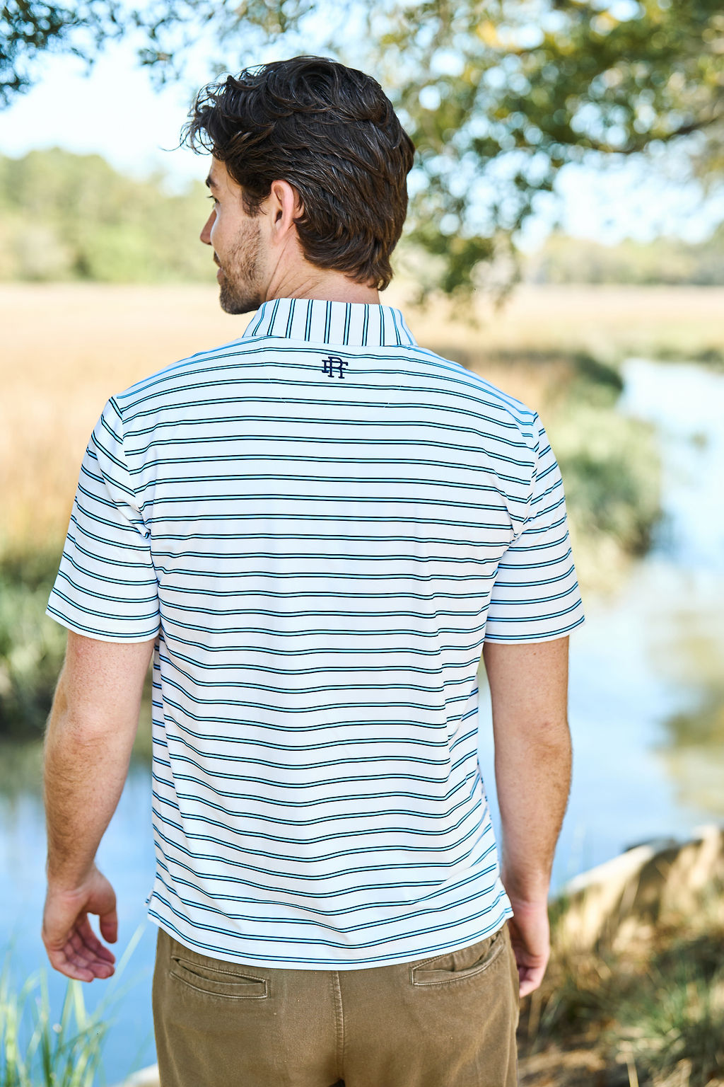 The Byron Stripe | Navy/Sky Blue/White