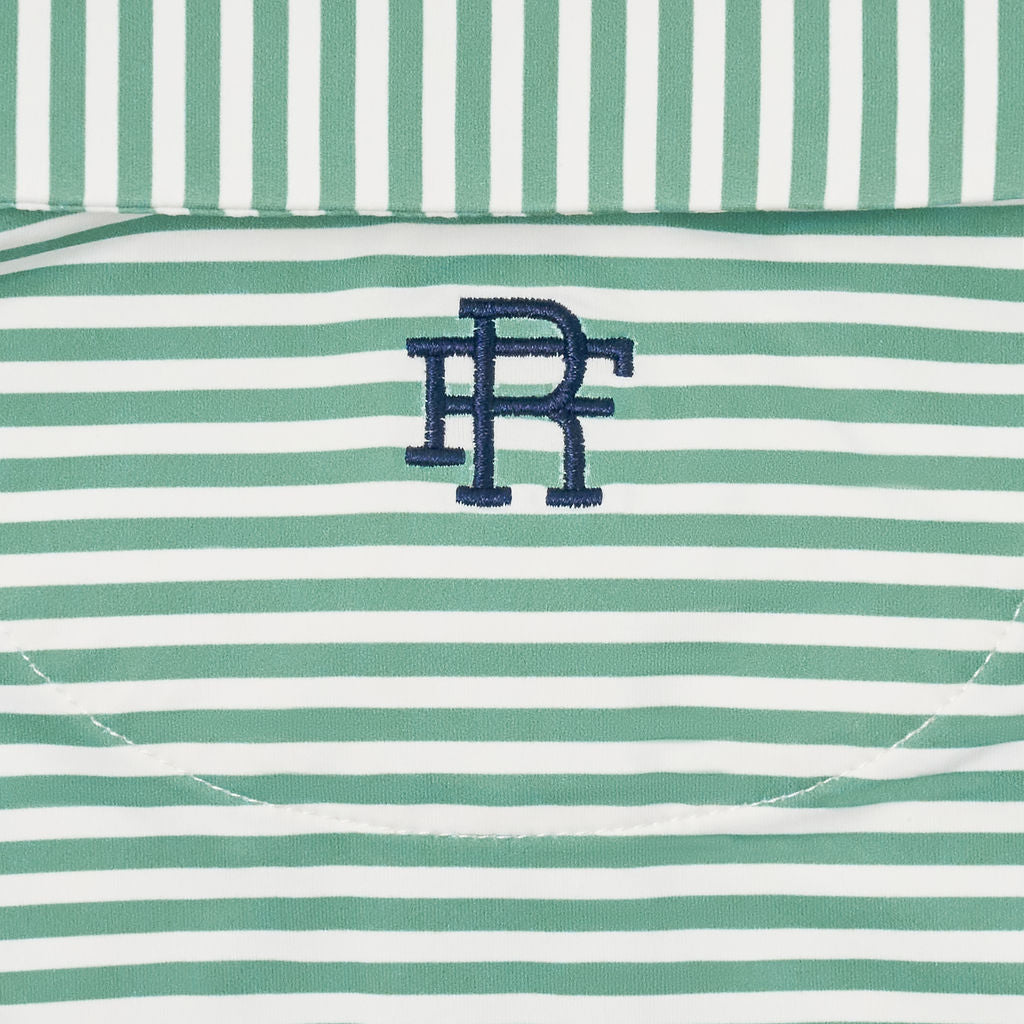The Cooper Stripe | Palmetto Green/White
